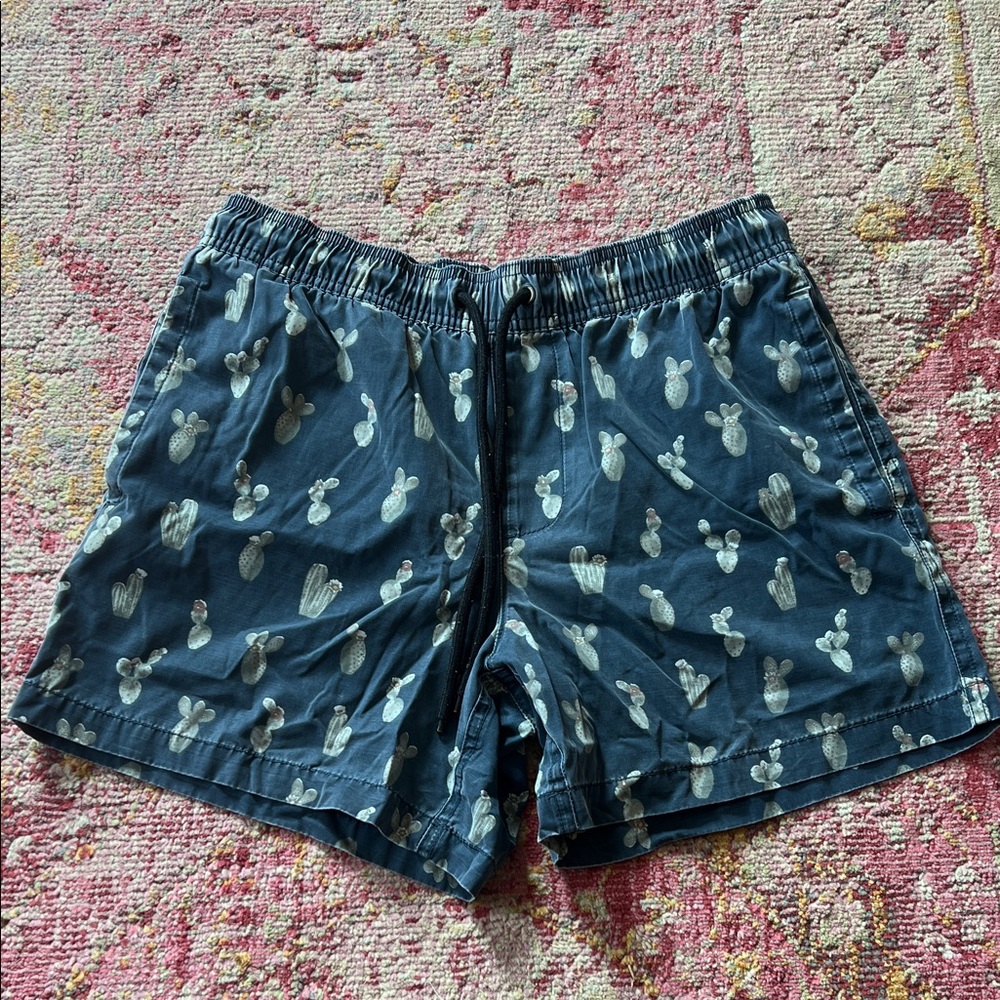Goodthreads Navy Cactus Board Shorts